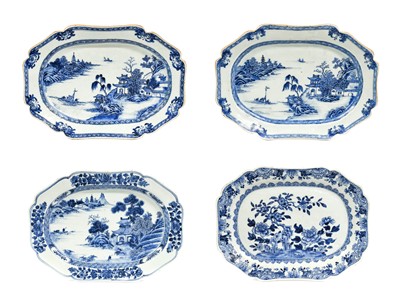 Lot 213 - A Pair of Chinese Porcelain Shaped Rectangular...