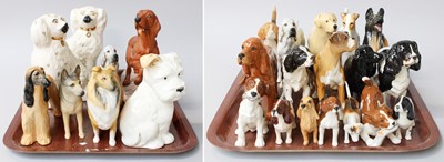 Lot 216 - Beswick Dogs, including setters, beagles,...