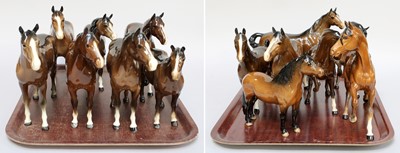 Lot 268 - Beswick Horses, including Hackney, Dartmoor...