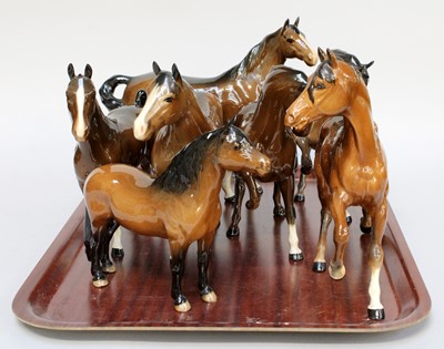 Lot 268 - Beswick Horses, including Hackney, Dartmoor...