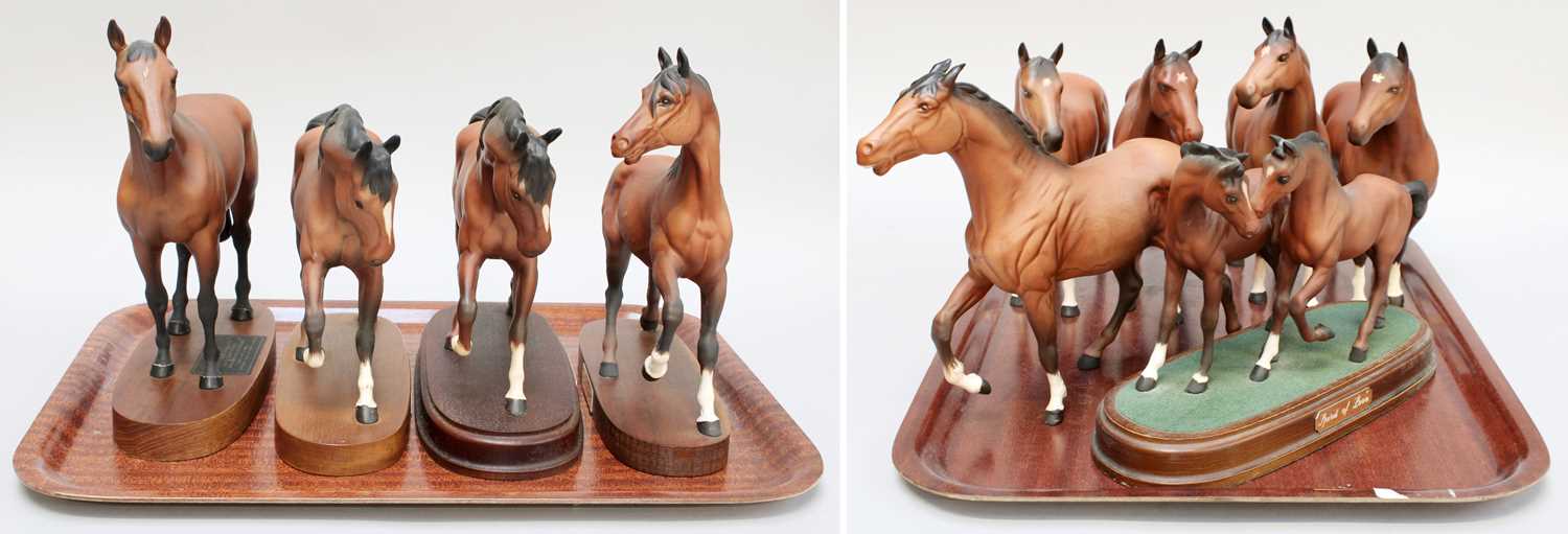 Lot 267 - Beswick Horses, including "Mill Reef", "Spirit...