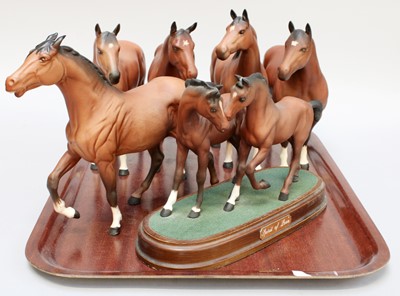 Lot 267 - Beswick Horses, including "Mill Reef", "Spirit...