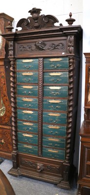 Lot 1376 - A Late 19th Century French Stationary Cabinet,...