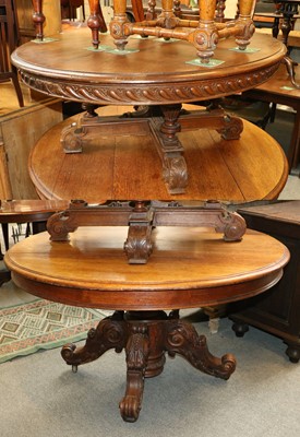 Lot 1401 - A French Oak Oval Shaped Table, late 19th...