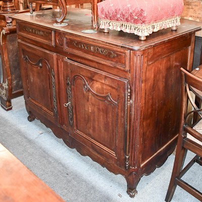 Lot 1422 - A French Late 19th Century Walnut Sideboard,...