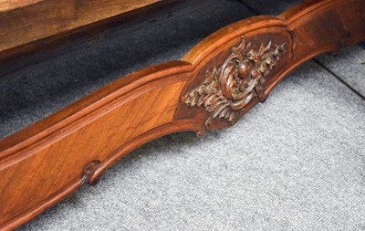 Lot 1245 - A French Walnut Carved Double Bed, late 19th...