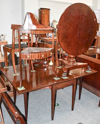 Lot 1420 - A William IV Mahogany Tilt Top Breakfast Table,...