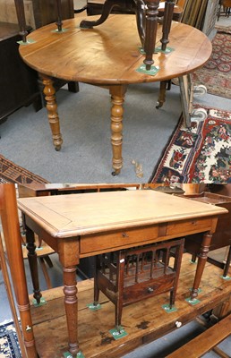 Lot 1388 - A French Fruitwood Drop Leaf Table, 121cm by...