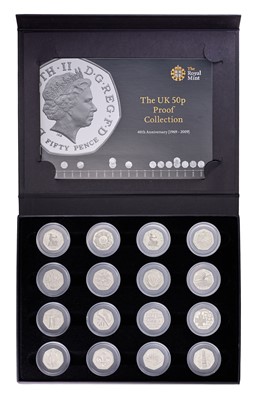 Lot 366 - The UK 50p Proof Collection, 40th Anniversary...