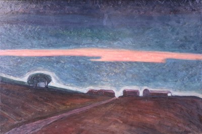 Lot 1211 - Gwen Roger (20th Century) "Dusk" Signed, oil...