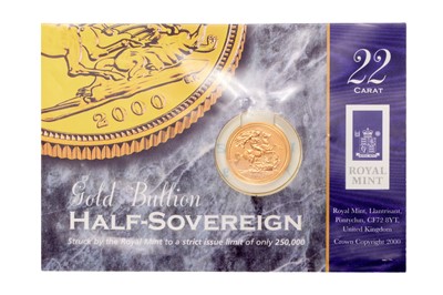 Lot 326 - Elizabeth II, Half Sovereign 2000; housed on...