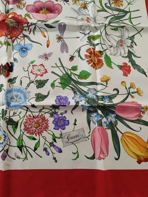 Lot 1036 - Gucci Silk Scarf Designed by V Accornero...