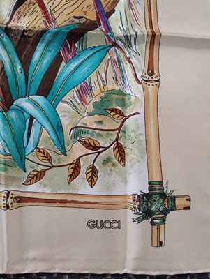 Lot 1036 - Gucci Silk Scarf Designed by V Accornero...