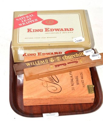 Lot 2 - Two boxes of King Edward cigars and two single cigars