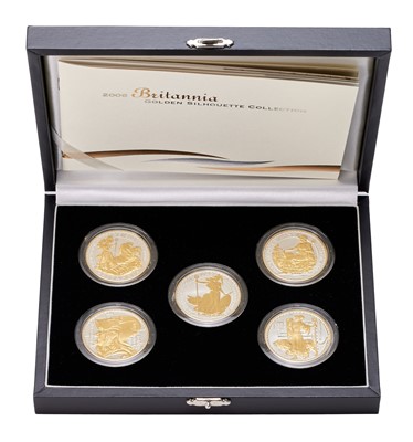 Lot 393 - Royal Mint, Britannia Golden Silhouette...