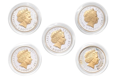 Lot 393 - Royal Mint, Britannia Golden Silhouette...