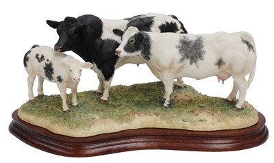 Lot 2112 - Border Fine Arts 'Belgian Blue Family Group',...