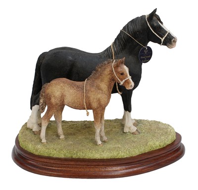 Lot 2101 - Border Fine Arts 'Welsh Cob Mare and Foal'...