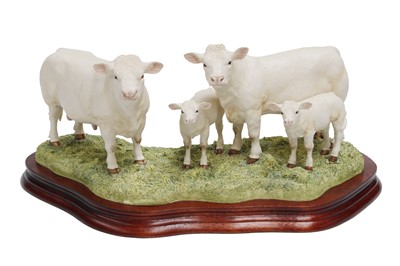 Lot 2120 - Border Fine Arts 'Charolais Family...