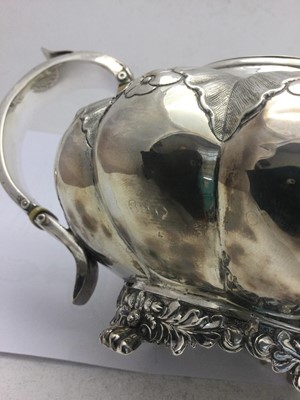 Lot 2215 - A George III or George IV Silver Teapot