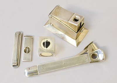 Lot 101 - Three Silver Cigar-Cutters, two with...