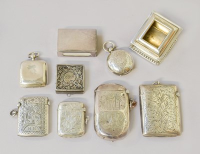 Lot 114 - A Collection of Various Silver Boxes,...