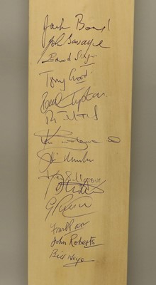 Lot 4011 - Autographed Cricket Bats