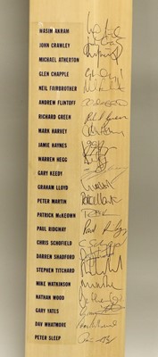 Lot 4011 - Autographed Cricket Bats