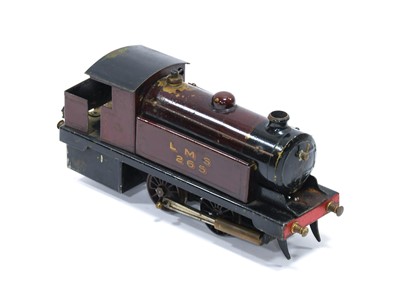 Lot 4425 - Bowman O Gauge Live Steam 0-4-0T LMS 265