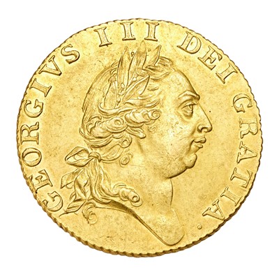 Lot 229 - George III, Guinea 1787, fifth laureate head,...