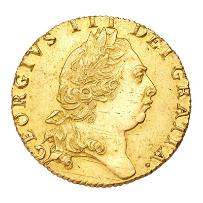 Lot 231 - George III, Guinea 1795, fifth laureate head,...