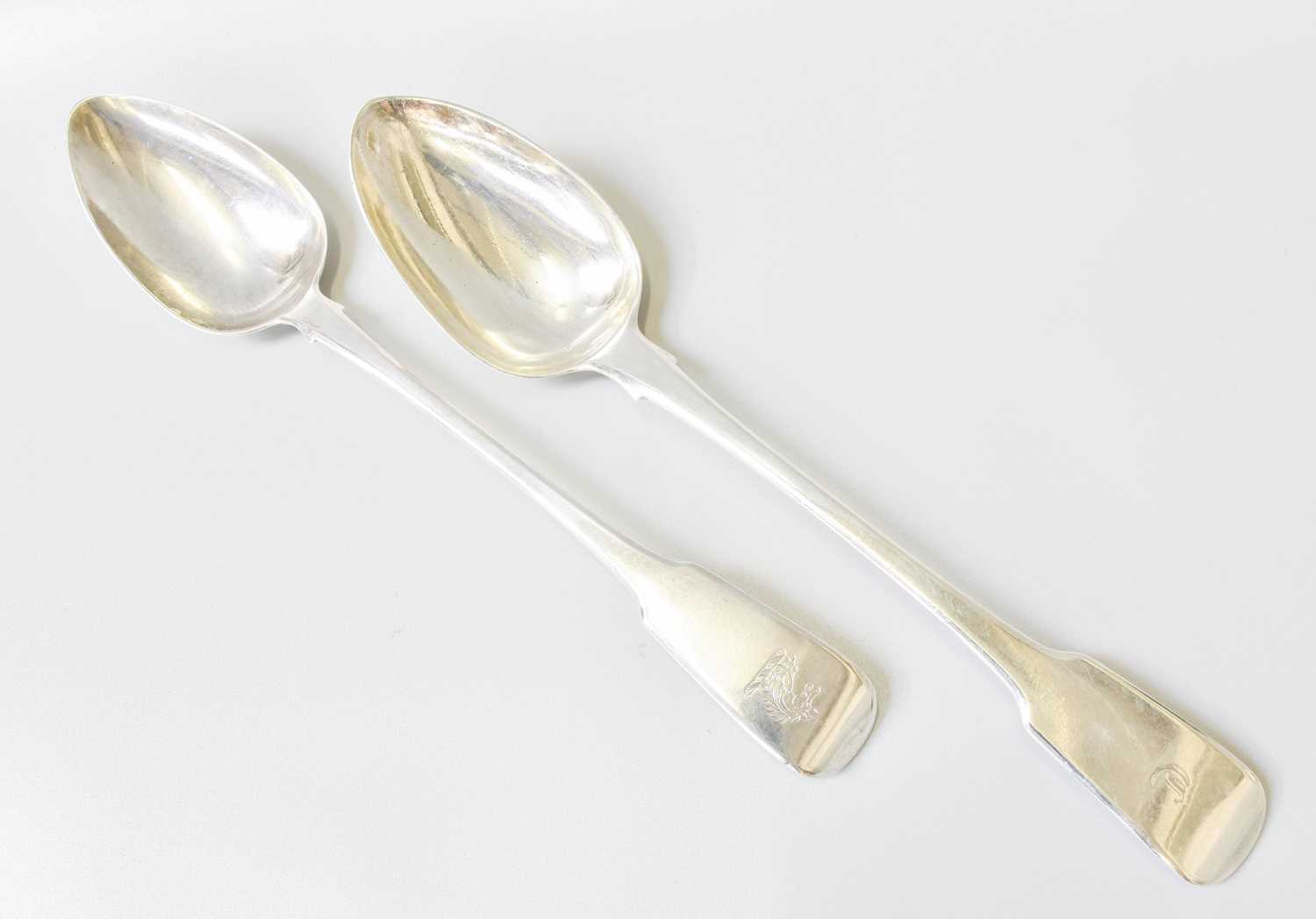 Lot 169 - A George III Silver Basting-Spoon and a George...
