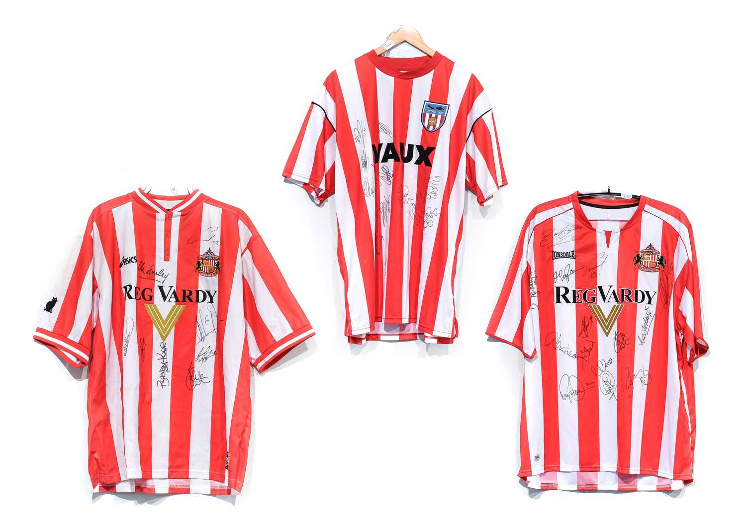 Lot 4058 - Sunderland Three Signed Football Shirts