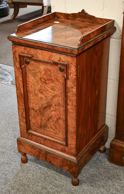 Lot 1193 - A Victorian Walnut Pot Cupboard, 38cm by 38cm...