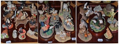 Lot 29 - A large quantity of assorted small Border Fine Arts, Northumberland animal groups and other figures