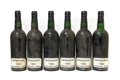 Lot 3121 - Cockburn's 1963 Vintage Port (six bottles)