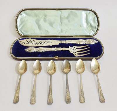 Lot 92 - A Set of Six American Silver Teaspoons, by...