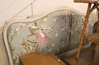 Lot 1246 - A Painted French Double Bed Frame with...