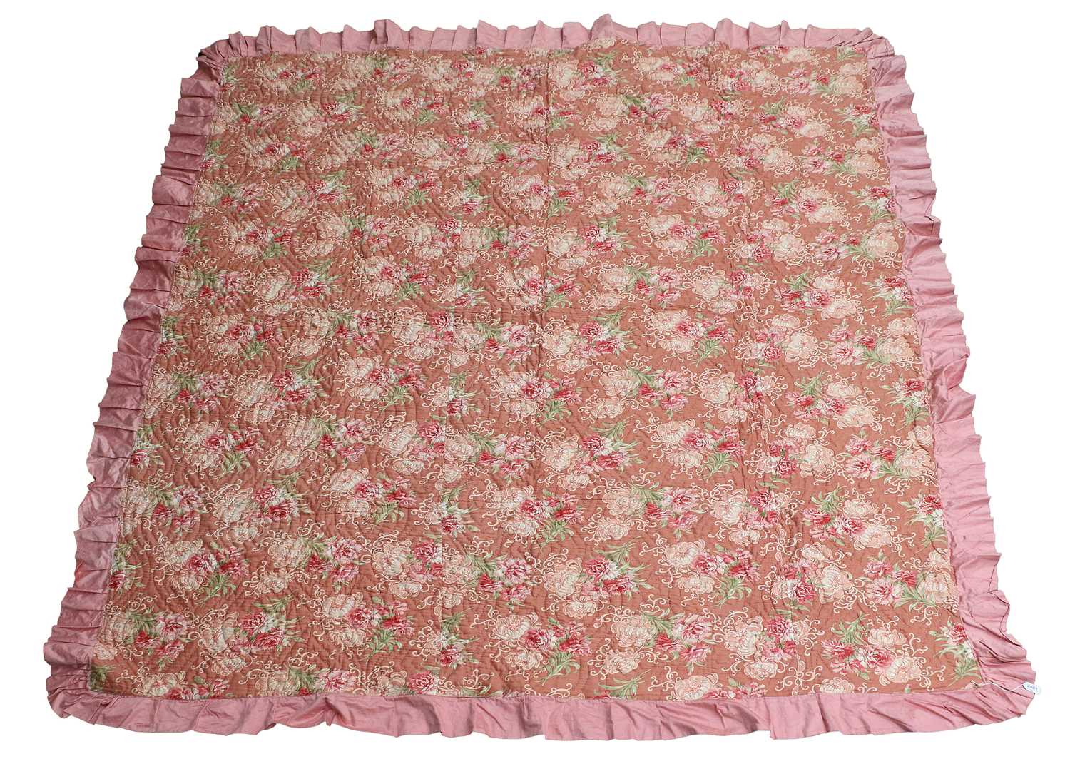 Lot 2081 - Early 20th Century Floral Printed Wholecloth...