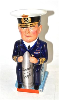 Lot 36 - Wilkinson 'Caruthes Gould' Admiral Jellicoe (?) character jug