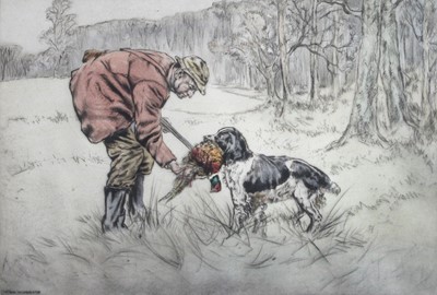 Lot 1112 - Henry Wilkinson (1921-2011) "Keeper's Dog"...