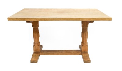 Lot 271 - Oak Leafman: An Oak Refectory Dining Table,...