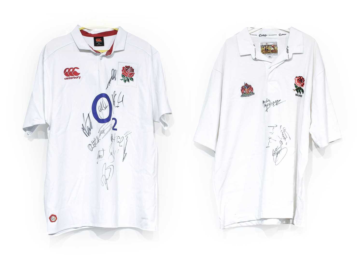 Lot 4018 - Rugby Union Autographed Shirts