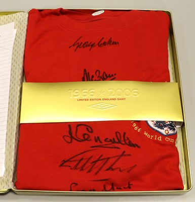 Lot 4032 - England 1966 World Cup Limited Edition Signed Shirt