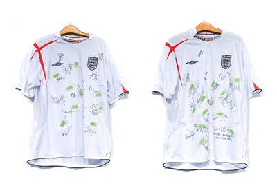 Lot 4038 - England V England Legends Two Signed Shirts