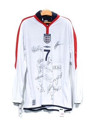 Lot 4037 - England Two Signed Shirts