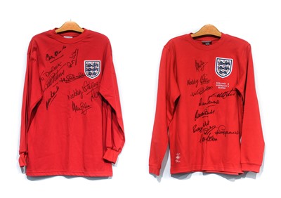 Lot 4034 - England 1966 World Cup Two Signed Shirts
