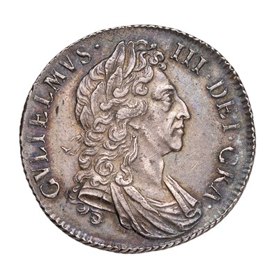 Lot 60 - William III, Shilling 1697, third bust,...