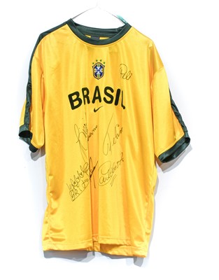 Lot 4028 - Brazil 1970 Signed Shirt