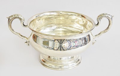 Lot 12 - A George V Silver Two-Handled Bowl, by Mappin...